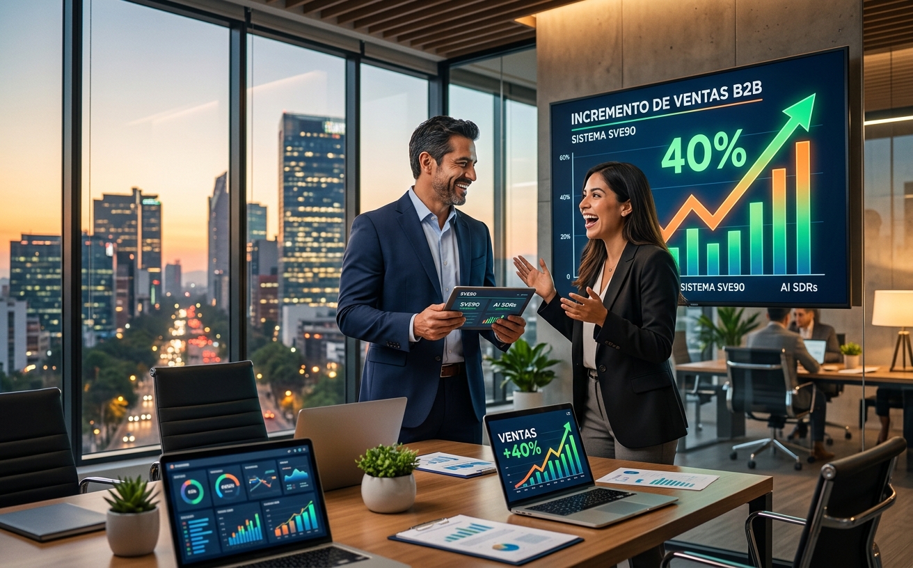Caso de Éxito en México: Cómo el Sistema SVE90 y AI SDRs Dispararon un 40% las Ventas B2B de Servicios