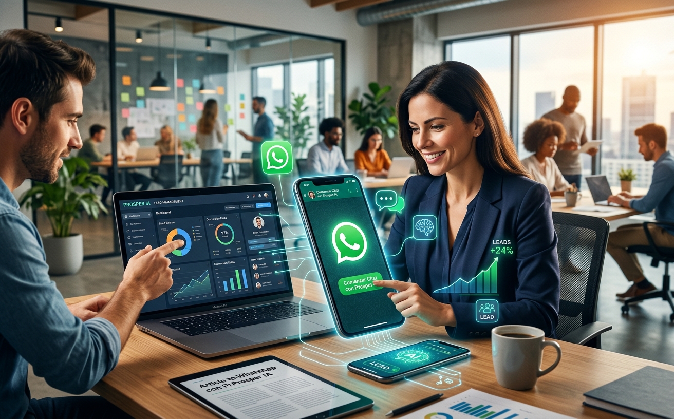 Domine la Generación de Leads con Click-to-WhatsApp y AI Setters de Prosper IA