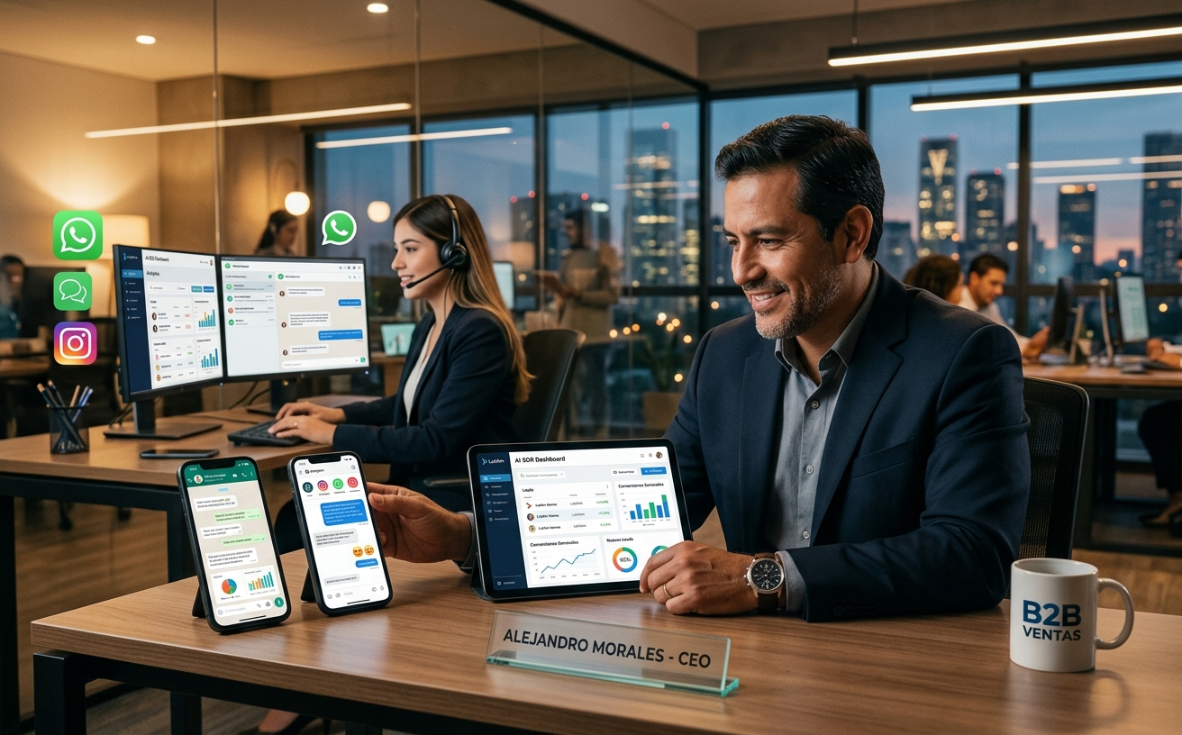 La Revolución Silenciosa: Cómo los AI SDRs Están Transformando las Ventas B2B en WhatsApp e Instagram para CEOs Latinoamericanos