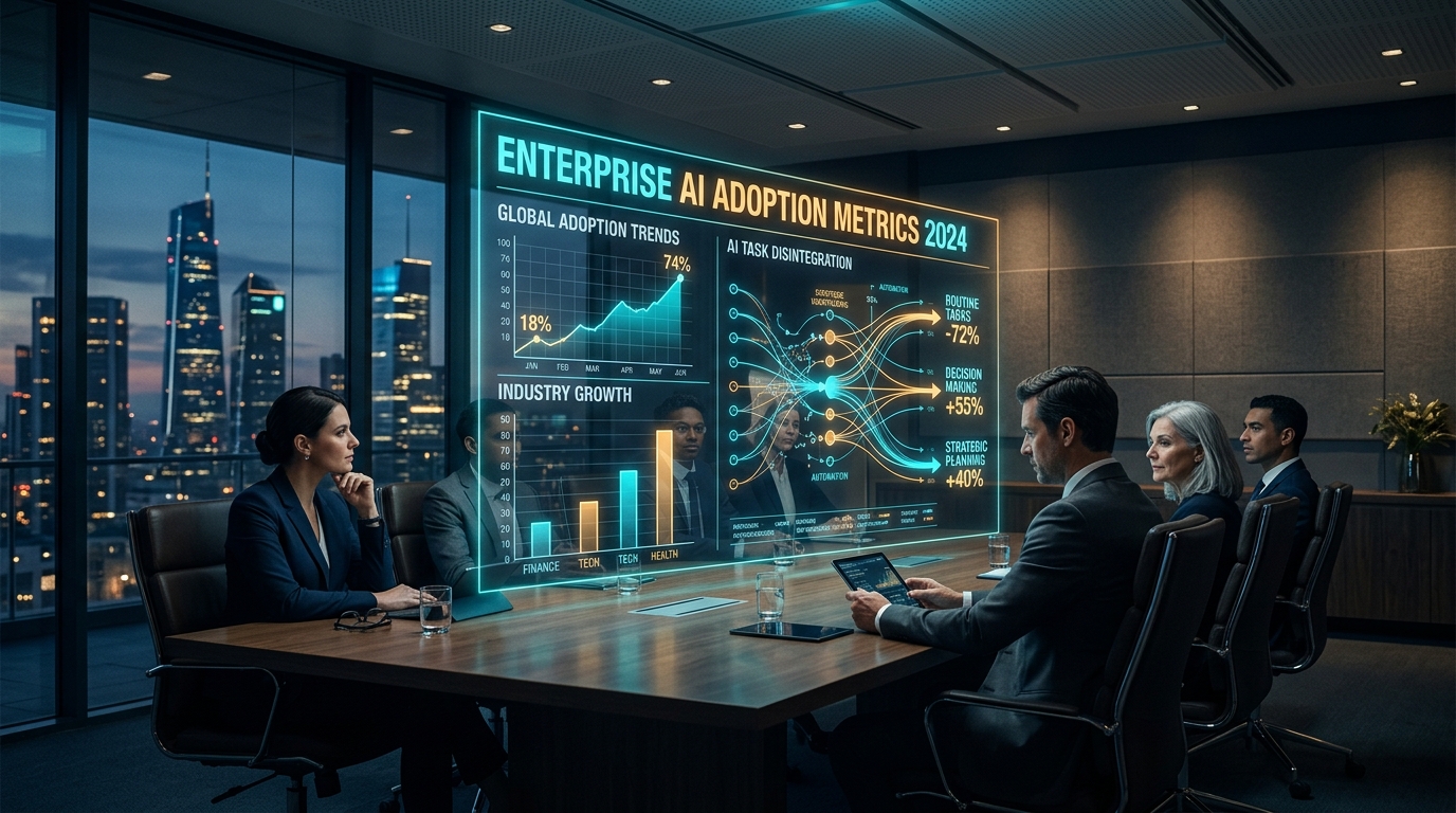 Stanford AI Index 2025: El salto del 55% al 78% en adopción corporativa de IA y el desarme silencioso de tareas