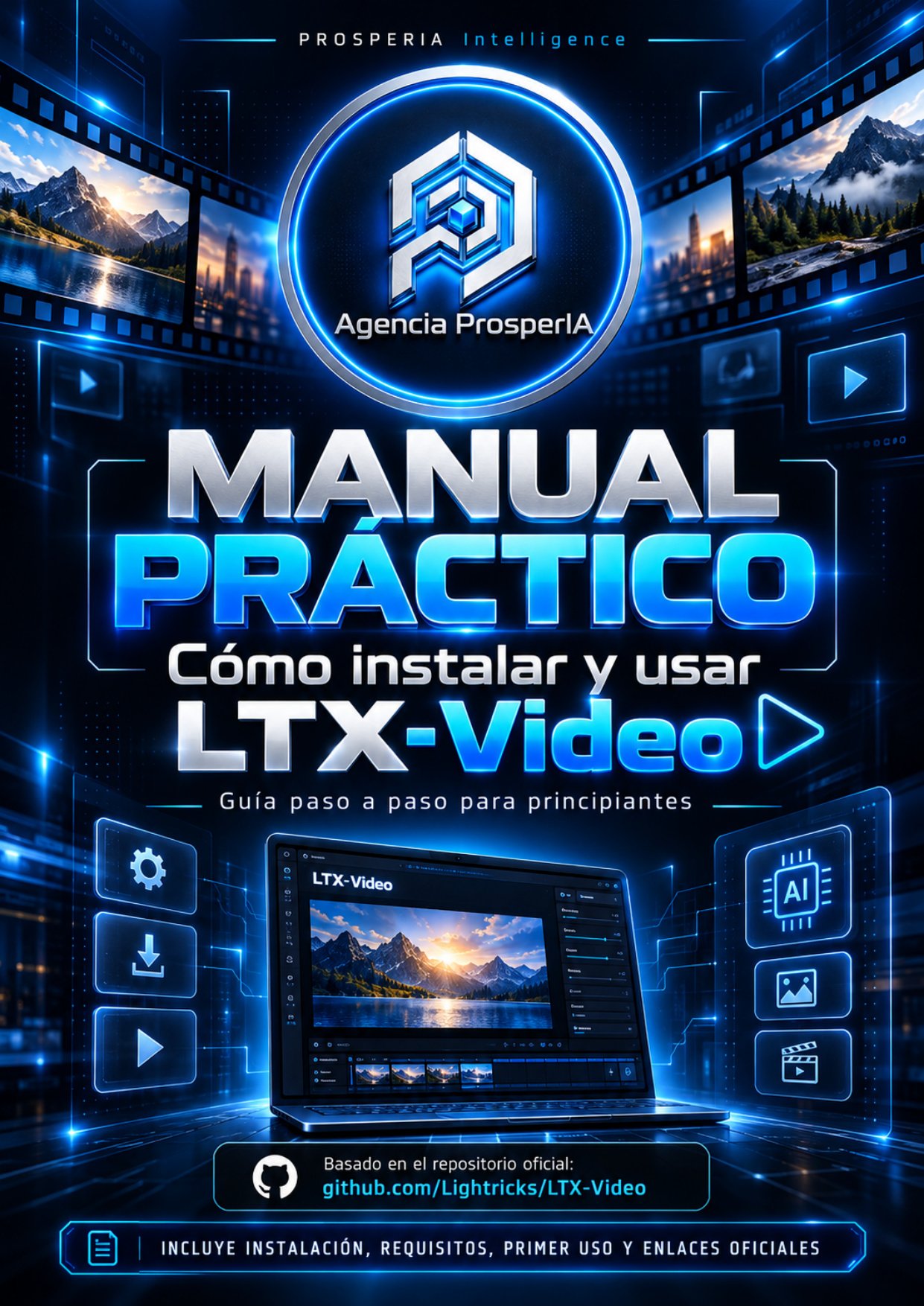 Carátula Manual Práctico LTX-Video ProsperIA